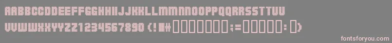 Balls On The Rampage Font – Pink Fonts on Gray Background