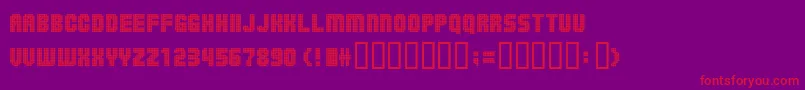 Balls On The Rampage Font – Red Fonts on Purple Background