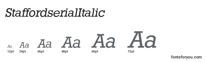 Größen der Schriftart StaffordserialItalic