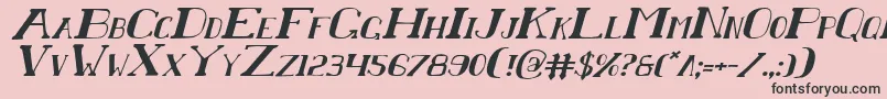 Chardini Font – Black Fonts on Pink Background