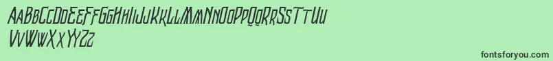 VtksRaladeira2 Font – Black Fonts on Green Background