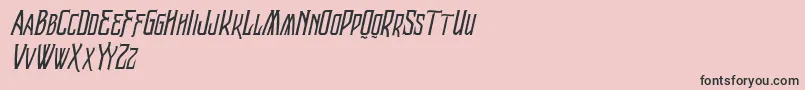 VtksRaladeira2 Font – Black Fonts on Pink Background