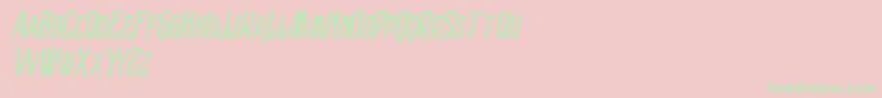 VtksRaladeira2 Font – Green Fonts on Pink Background