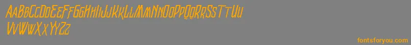 VtksRaladeira2 Font – Orange Fonts on Gray Background