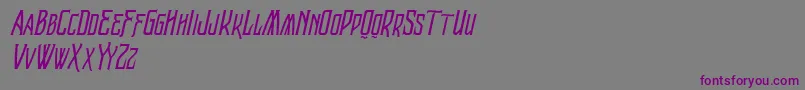 VtksRaladeira2 Font – Purple Fonts on Gray Background