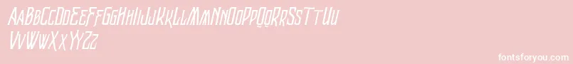 VtksRaladeira2 Font – White Fonts on Pink Background