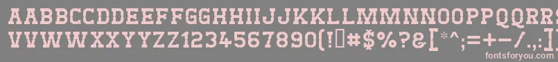 Westtest Font – Pink Fonts on Gray Background