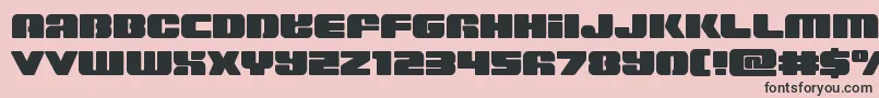 Capricusstraight Font – Black Fonts on Pink Background