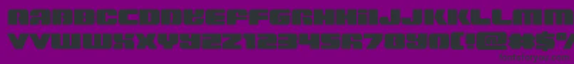 Capricusstraight Font – Black Fonts on Purple Background