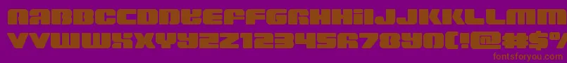 Capricusstraight Font – Brown Fonts on Purple Background