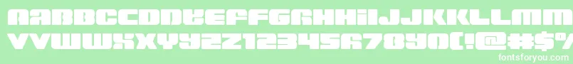 Capricusstraight Font – White Fonts on Green Background