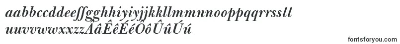 BulmerMtSemiboldItalic-Schriftart – friesische Schriften