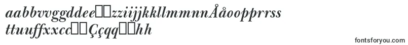 BulmerMtSemiboldItalic-Schriftart – usbekische Schriften