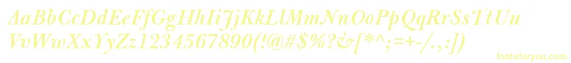 BulmerMtSemiboldItalic Font – Yellow Fonts