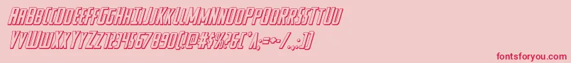 Watchtower3Dital Font – Red Fonts on Pink Background