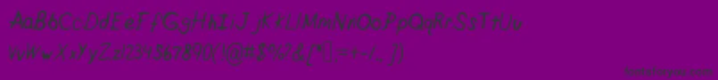 Crappypeanuts Font – Black Fonts on Purple Background