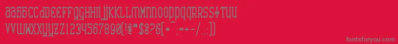 CatharsisRequiemBold Font – Gray Fonts on Red Background