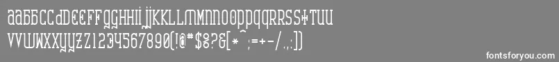 CatharsisRequiemBold Font – White Fonts on Gray Background