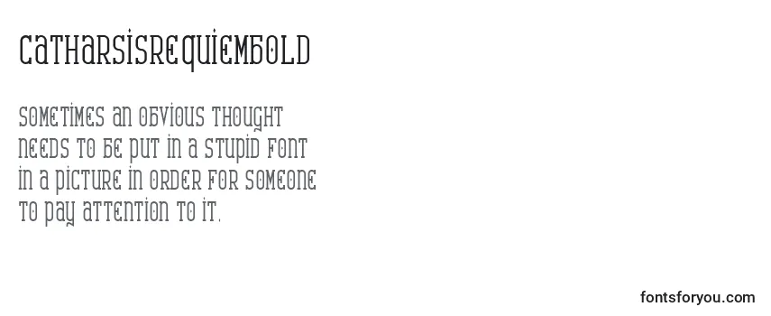 CatharsisRequiemBold Font