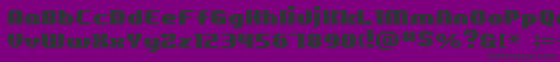 BmFigaroA11 Font – Black Fonts on Purple Background