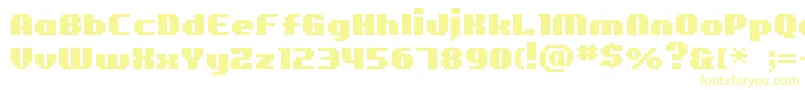 Czcionka BmFigaroA11 – żółte czcionki
