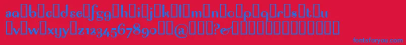 Pagap Font – Blue Fonts on Red Background