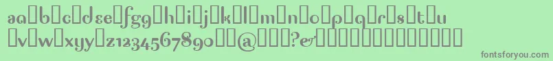 Pagap Font – Gray Fonts on Green Background