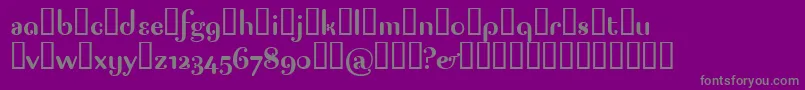 フォントPagap – 紫の背景に灰色の文字