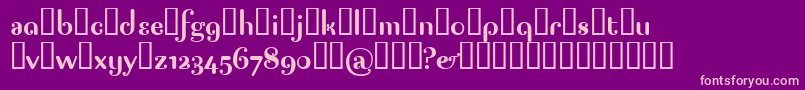 Pagap Font – Pink Fonts on Purple Background