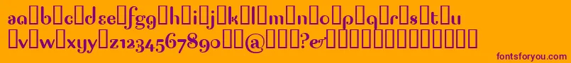 Pagap Font – Purple Fonts on Orange Background