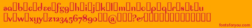 Pagap Font – Red Fonts on Orange Background