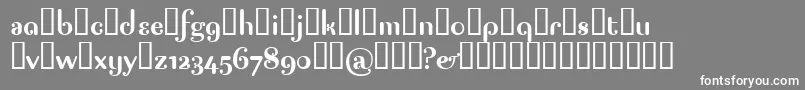 フォントPagap – 灰色の背景に白い文字