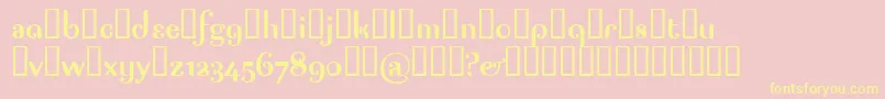 Pagap Font – Yellow Fonts on Pink Background