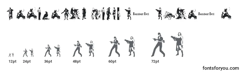 ResidentEvilCharacters Font Sizes