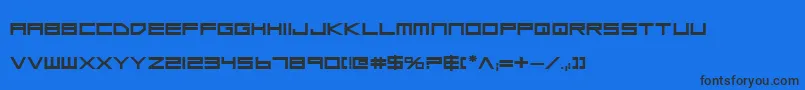 fuente LowGunScreenBoldExpanded – Fuentes Negras Sobre Fondo Azul