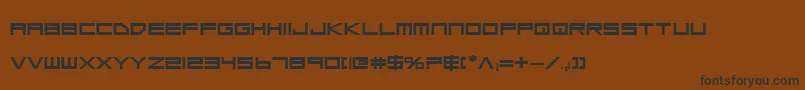 fuente LowGunScreenBoldExpanded – Fuentes Negras Sobre Fondo Marrón