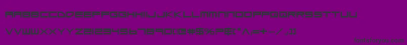 LowGunScreenBoldExpanded Font – Black Fonts on Purple Background