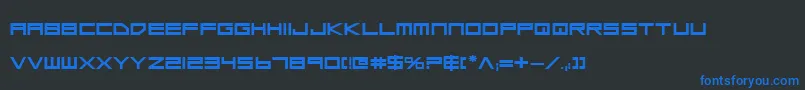 fuente LowGunScreenBoldExpanded – Fuentes Azules Sobre Fondo Negro