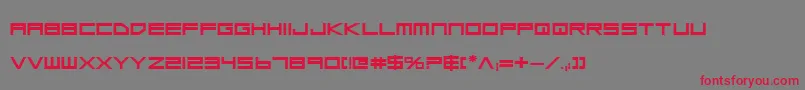fuente LowGunScreenBoldExpanded – Fuentes Rojas Sobre Fondo Gris