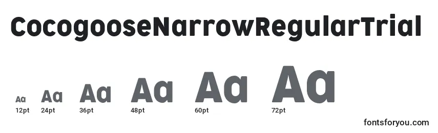 CocogooseNarrowRegularTrial Font Sizes