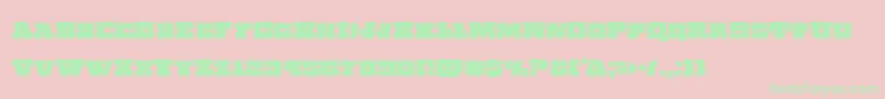 Chicagoexpresscond Font – Green Fonts on Pink Background