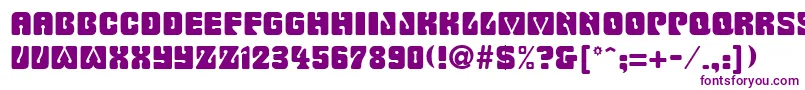 FeargusRegular Font – Purple Fonts on White Background