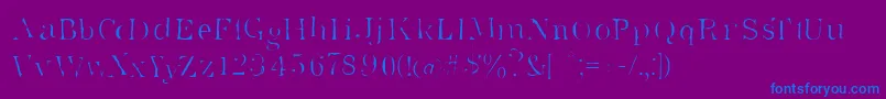 Superstar-Schriftart – Blaue Schriften auf violettem Hintergrund