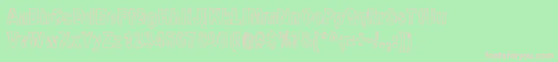 GoodAndEvilDay Font – Pink Fonts on Green Background