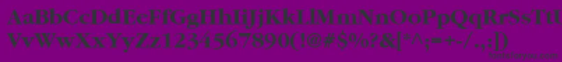 GaramondBold Font – Black Fonts on Purple Background