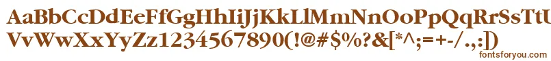 Шрифт GaramondBold – коричневые шрифты