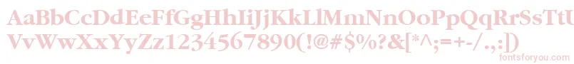GaramondBold Font – Pink Fonts on White Background