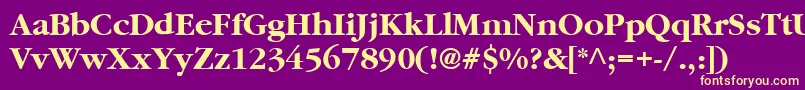 GaramondBold Font – Yellow Fonts on Purple Background