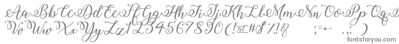 Fonte WinterCalligraphy – fontes cinzentas