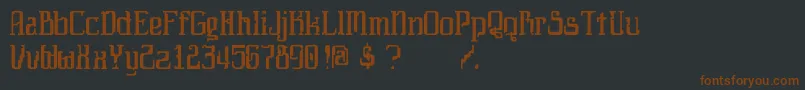 Daybrakr Font – Brown Fonts on Black Background